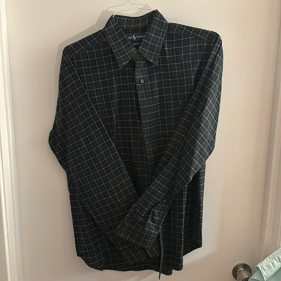 Ralph Lauren Button Down - Black Plaid - Size Medium - Picture 1 of 4